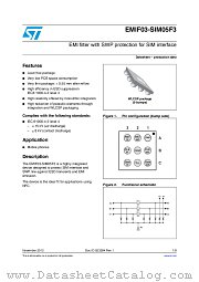 EMIF03-SIM05F3 datasheet pdf ST Microelectronics