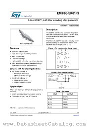 EMIF05-SK01F3 datasheet pdf ST Microelectronics