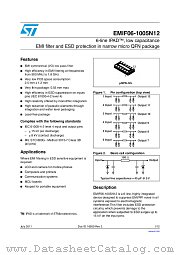 EMIF06-1005N12 datasheet pdf ST Microelectronics