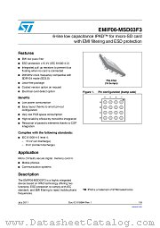 EMIF06-MSD03F3 datasheet pdf ST Microelectronics