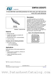 EMIF06-USD05F3 datasheet pdf ST Microelectronics