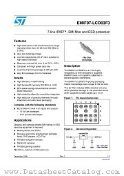 EMIF07-LCD03F3 datasheet pdf ST Microelectronics