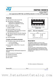 EMIF08-1005M16 datasheet pdf ST Microelectronics