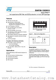 EMIF08-1502M16 datasheet pdf ST Microelectronics