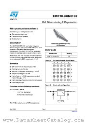 EMIF10-COM01C2 datasheet pdf ST Microelectronics