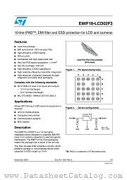 EMIF10-LCD02F3 datasheet pdf ST Microelectronics