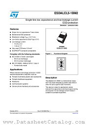 ESDALCL5-1BM2 datasheet pdf ST Microelectronics