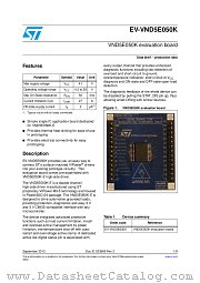 EV-VND5E050K datasheet pdf ST Microelectronics