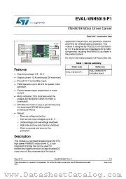 EVAL-VNH5019-P1 datasheet pdf ST Microelectronics