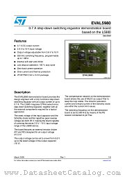 EVAL5980 datasheet pdf ST Microelectronics