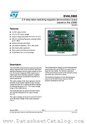 EVAL5985 datasheet pdf ST Microelectronics