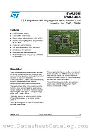 EVAL5986 datasheet pdf ST Microelectronics