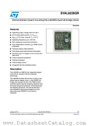 EVAL6228QR datasheet pdf ST Microelectronics