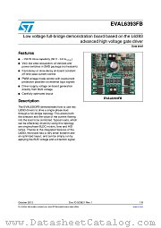 EVAL6393FB datasheet pdf ST Microelectronics