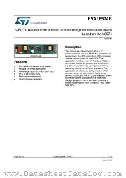 EVAL6574B datasheet pdf ST Microelectronics