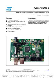 EVALSP320SCPU datasheet pdf ST Microelectronics