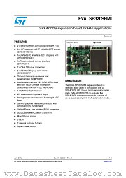 EVALSP320SHMI datasheet pdf ST Microelectronics