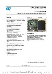 EVALSPEAR320HMI datasheet pdf ST Microelectronics