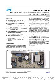 EVL6566A-75WES4 datasheet pdf ST Microelectronics