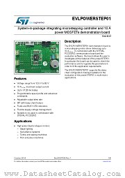 EVLPOWERSTEP01 datasheet pdf ST Microelectronics