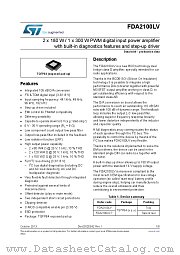 FDA2100LV-T datasheet pdf ST Microelectronics