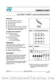 HDMI05-CL02F3 datasheet pdf ST Microelectronics