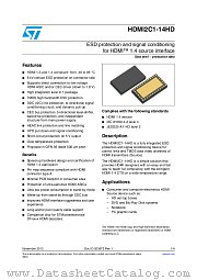 HDMI2C1-14HD datasheet pdf ST Microelectronics