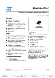 HDMIULC6-4SC6Y datasheet pdf ST Microelectronics