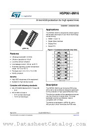 HSP061-8M16 datasheet pdf ST Microelectronics