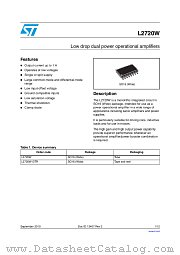 L2720W datasheet pdf ST Microelectronics