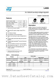 L4995RKTR datasheet pdf ST Microelectronics