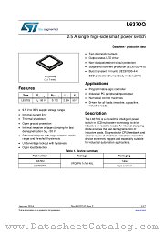 L6370Q datasheet pdf ST Microelectronics