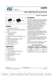 L6387E datasheet pdf ST Microelectronics