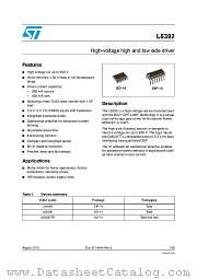 L6392D datasheet pdf ST Microelectronics