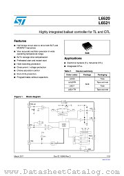 L6521 datasheet pdf ST Microelectronics