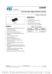 L6599ATD datasheet pdf ST Microelectronics