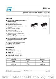 L6599AD datasheet pdf ST Microelectronics