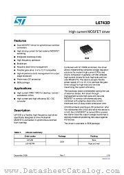 L6743DTR datasheet pdf ST Microelectronics