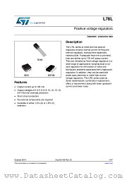 L78L datasheet pdf ST Microelectronics