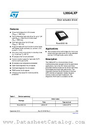 L9954LXPTR datasheet pdf ST Microelectronics