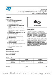 LED7707 datasheet pdf ST Microelectronics