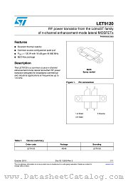 LET9120 datasheet pdf ST Microelectronics