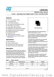 LIS331DL datasheet pdf ST Microelectronics