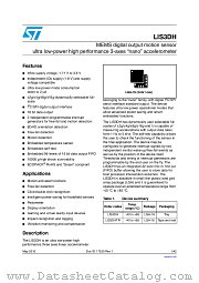 LIS3DH datasheet pdf ST Microelectronics