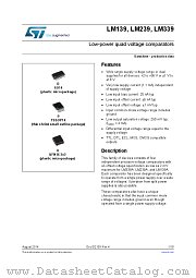 LM339QT datasheet pdf ST Microelectronics