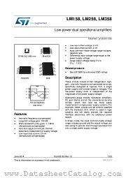 LM258AYDT datasheet pdf ST Microelectronics