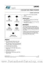 LM2903YPT-A datasheet pdf ST Microelectronics