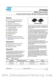 LPY403AL datasheet pdf ST Microelectronics