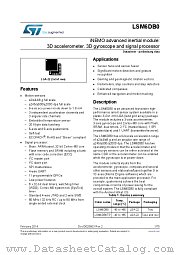 LSM6DB0 datasheet pdf ST Microelectronics