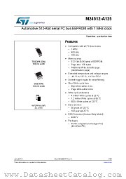 M24512-DRMN3TP/K datasheet pdf ST Microelectronics